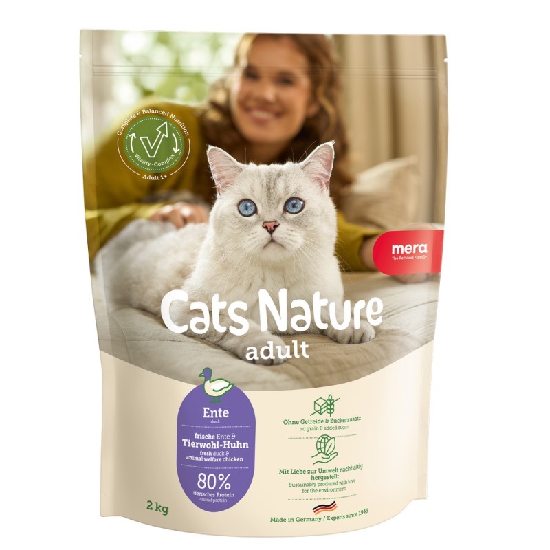 Mera Cats Nature Adult Duck сухой корм для котов с уткой, 2 кг