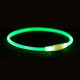 Trixie Flash Light Ring USB світловий нашийник для собак, 40 см, зелений - фото 2