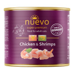 Nuevo Cat Chicken & Shrimps вологий корм для котів з куркою та креветками, 200 г