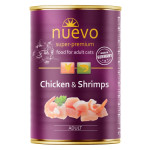 Nuevo Cat Chicken & Shrimps вологий корм для котів з куркою та креветками, 400 г