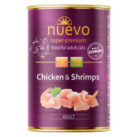 Nuevo Cat Chicken & Shrimps вологий корм для котів з куркою та креветками, 400 г