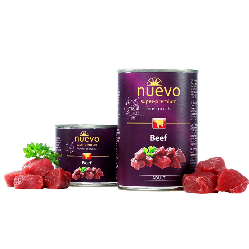 Nuevo Cat Beef вологий корм для котів з яловичиною, 400 г - фото 2
