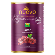 Nuevo Senior Lamb вологий корм з ягнятком для літніх котів, 400 г