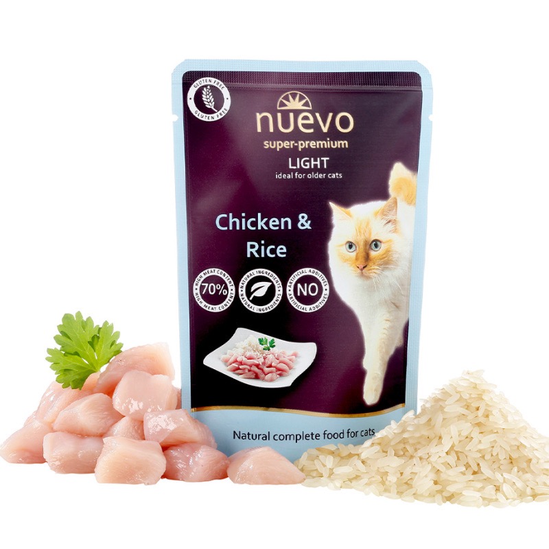 Nuevo Cat Light влажный корм с курицей для котов с лишним весом, 85 г - фото 2