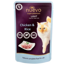 Nuevo Cat Light вологий корм з куркою для котів із зайвою вагою, 85 г