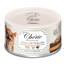 Cherie Dog Pate Chicken with Turkey влажный корм для собак с курицей и индейкой, 80 гр