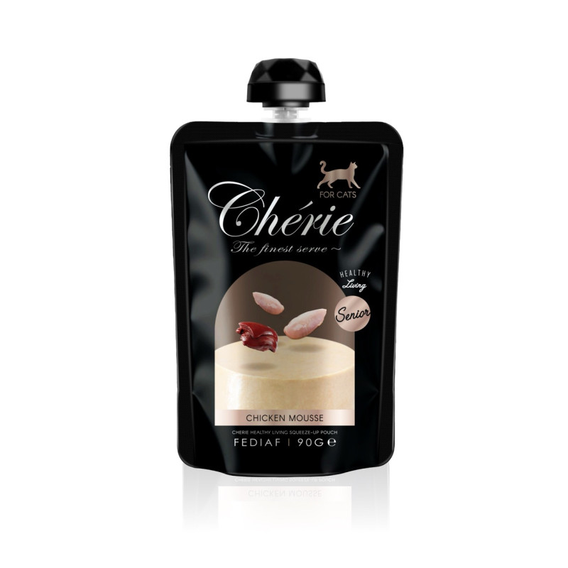 Cherie Pouch Chicken & Pumpkin Mousse влажный корм с курицей для котов, 90 гр
