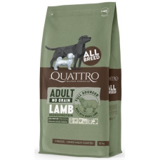 Quattro Adult All Breed Sensitive Lamb сухой корм с ягнятиной для собак, 12 кг