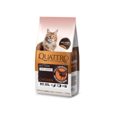 Quattro Cat Kitten Chicken сухой корм с курицей для котят, 1.5 кг