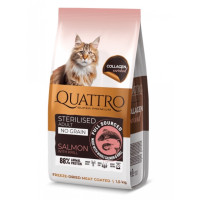 Quattro Cat Sterilized Chicken сухий корм із куркою для стерилізованих котів, 1.5 кг