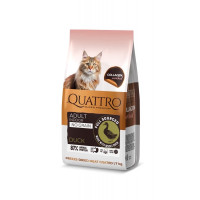 Quattro Cat Indoor Duck сухой корм с уткой для котов, 7 кг