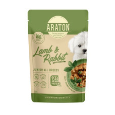 Araton Junior With Lamb And Rabbit вологий корм для цуценят з ягнятком та кроликом, 500 гр