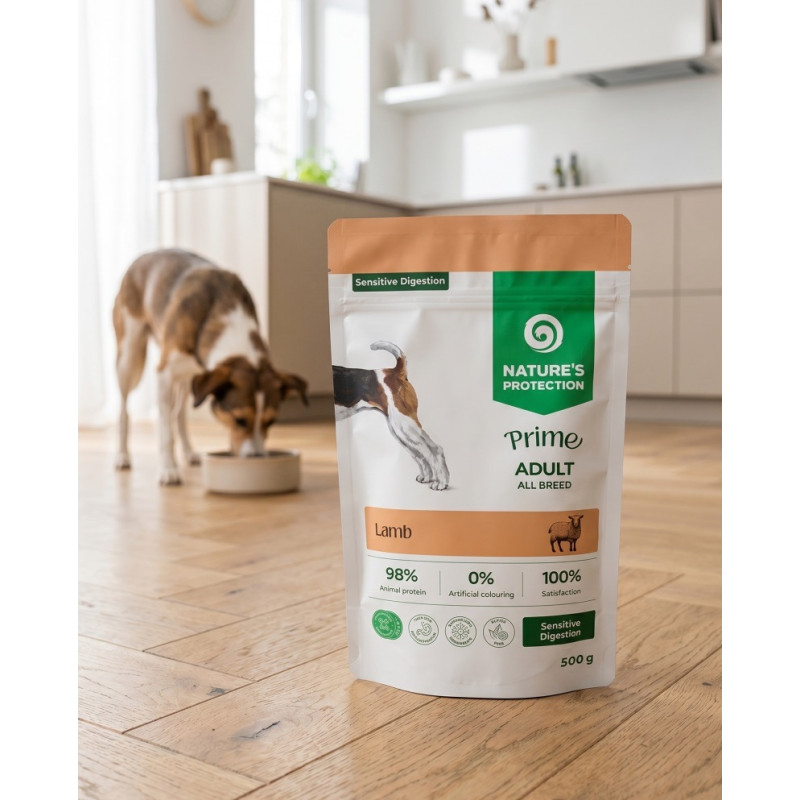 Nature's Protection Prime Sensitive Digestion Dogs Lamb вологий корм з ягнятиною для собак, 500 г - фото 2