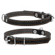 Collar шкіряний нашийник для собак, 32-40 см, чорний - фото 2