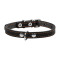 Collar шкіряний нашийник для собак, 32-40 см, чорний