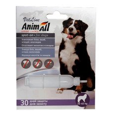 AnimAll VetLine Spot-On капли от блох и клещей для собак весом 30-40 кг