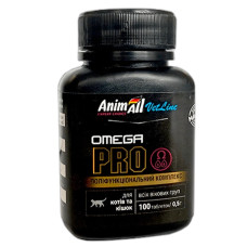 AnimAll VetLine Omega Cat Pro вітамінний комплекс для котів, 100 табл