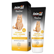 AnimAll VetLine Multivitamin фитопаста мультивитаминная для котов, 100 мл