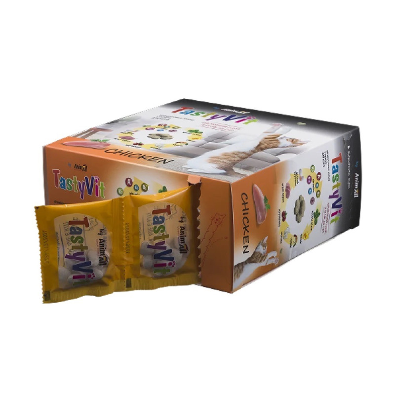 AnimAll TastyVit Chicken вітамінізовані ласощі для котів, 600 шт - фото 6