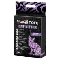 AnimAll Tofu Lavender соєвий наповнювач для котячих туалетів з ароматом лаванди, 6 л