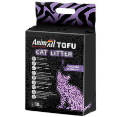 AnimAll Tofu Lavender соевый наполнитель для кошачьих туалетов с ароматом лаванды, 10 л