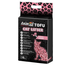 AnimAll Tofu Saсura соєвий наповнювач із ароматом сакури для котячого туалету, 6 л