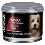 AnimAll Dog Duck вологий корм для собак з качкою, 195 гр
