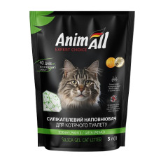 AnimAll Green Emerald силікагелевий наповнювач для котячих туалетів, 5 л
