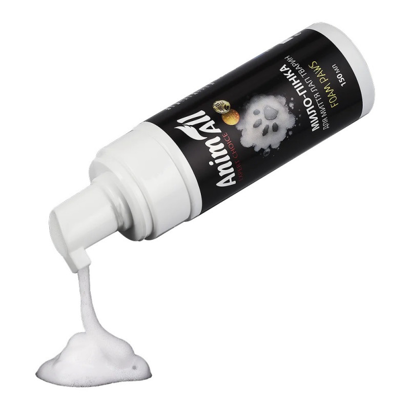 AnimAll Clean Paws мыло-пена для мытья лап животных, 150 мл - фото 4