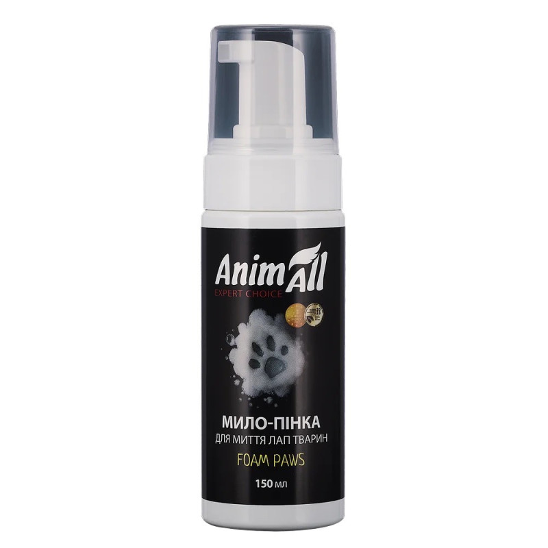 AnimAll Clean Paws мило-піна для миття лап тварин, 150 мл