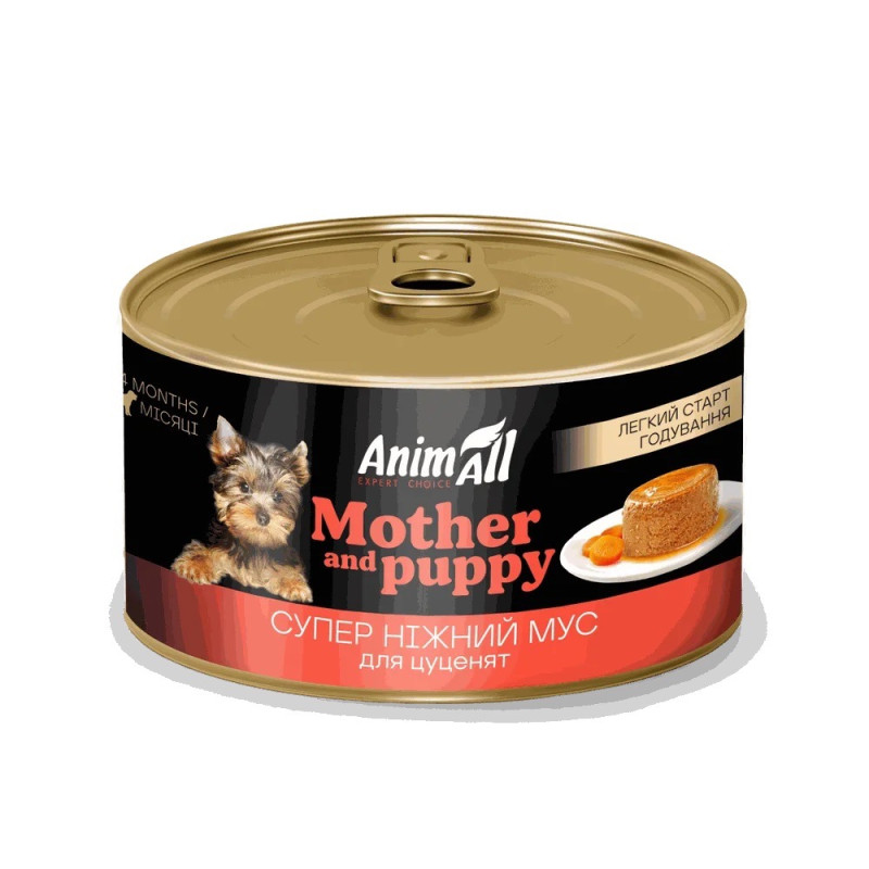 AnimAll Mother & Puppy влажный корм для первого прикорма щенят, 195 гр