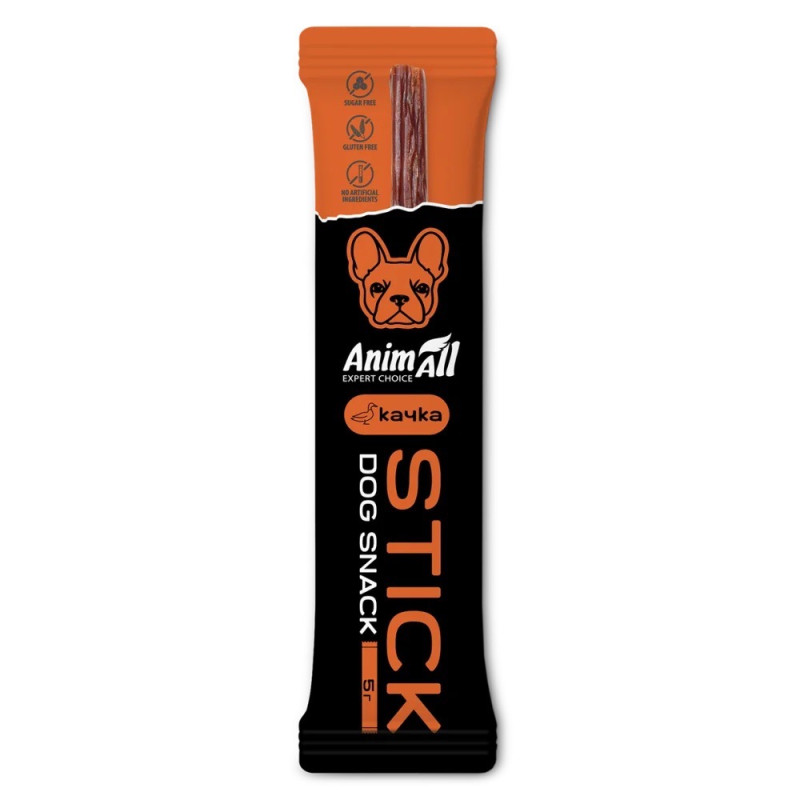AnimAll Dog Snack Stick лакомство для собак с уткой, 5 гр