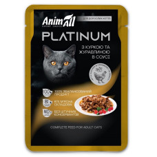AnimAll Platinum Cat Chicken вологий корм для котів з куркою, 85 гр