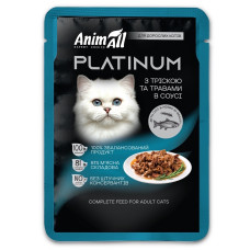 AnimAll Platinum Cat Codfish вологий корм для котів з тріскою, 85 гр