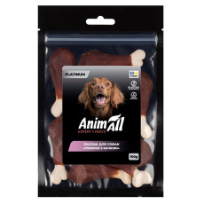 AnimAll Platinum лакомство для собак голень с уткой, 100 гр