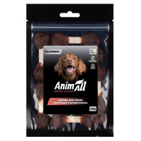 AnimAll Platinum ласощі для собак гантель з яловичиною, 100 гр