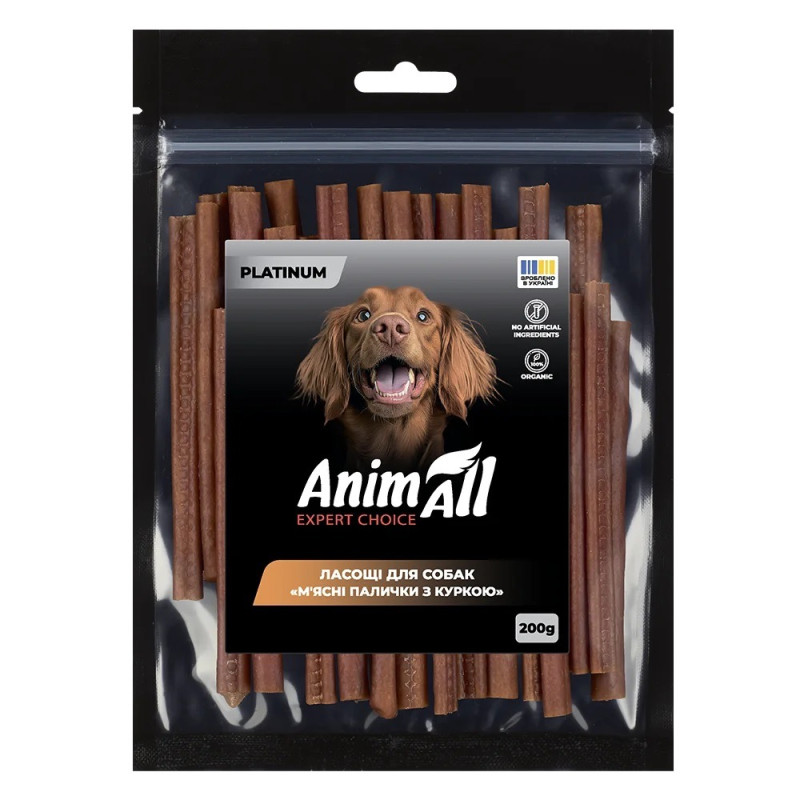 AnimAll Platinum Snack Dog Chicken лакомство для собак с курицей, 200 гр