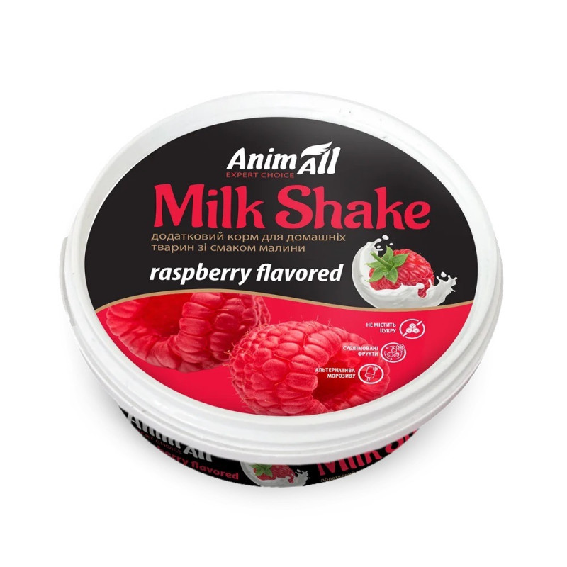 AnimAll MilkShake лакомство для собак и котов с вкусом малины, 30 гр