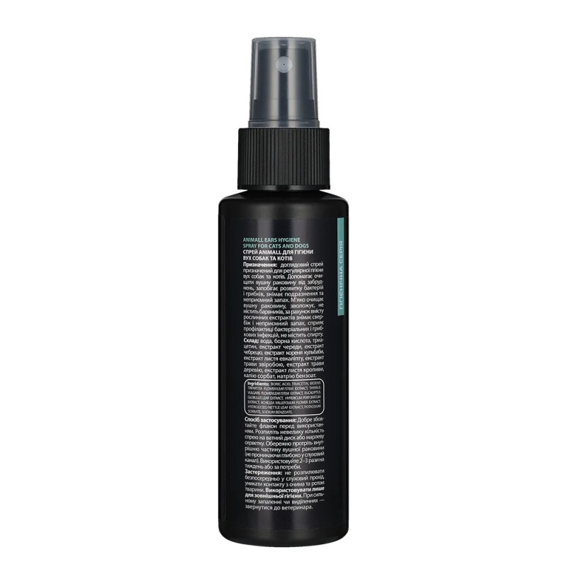 AnimAll Ears Spray спрей для догляду за вухами собак та котів, 100 мл - фото 2
