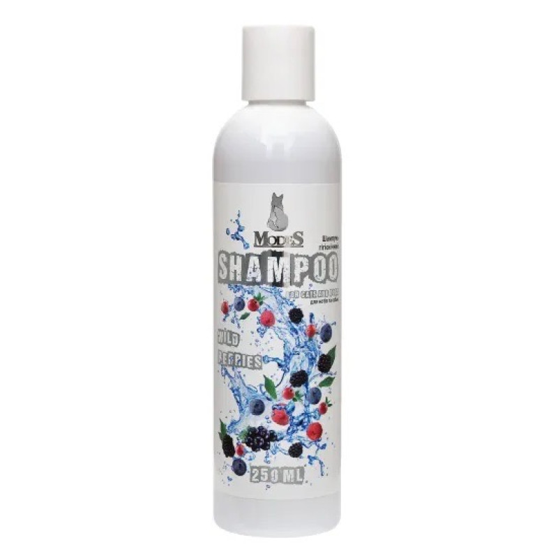 Modes Shampoo Wild Berries шампунь для собак и котов с ароматом лесных ягод, 250 мл