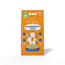 Modes Tofu Apple соевый наполнитель для кошачьего туалета с ароматом яблока, 6 л