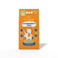 Modes Tofu Green Tea соевый наполнитель для кошачьего туалета с ароматом зеленого чая, 6 л