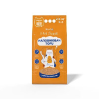 Modes Tofu Peach соєвий наповнювач для котячого туалету з ароматом персика, 6 л