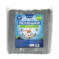 Modes PetSanit одноразові пелюшки для собак з активованим вугіллям, 90 х 60 см, 30 шт