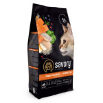Savory Kitten Fresh Salmon With Marine Fish сухой корм для котят с лососем и морской рыбой, 400 гр