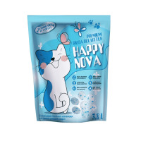 Happy Nova силикагелевый наполнитель для кошачьего туалета, 3.8 л
