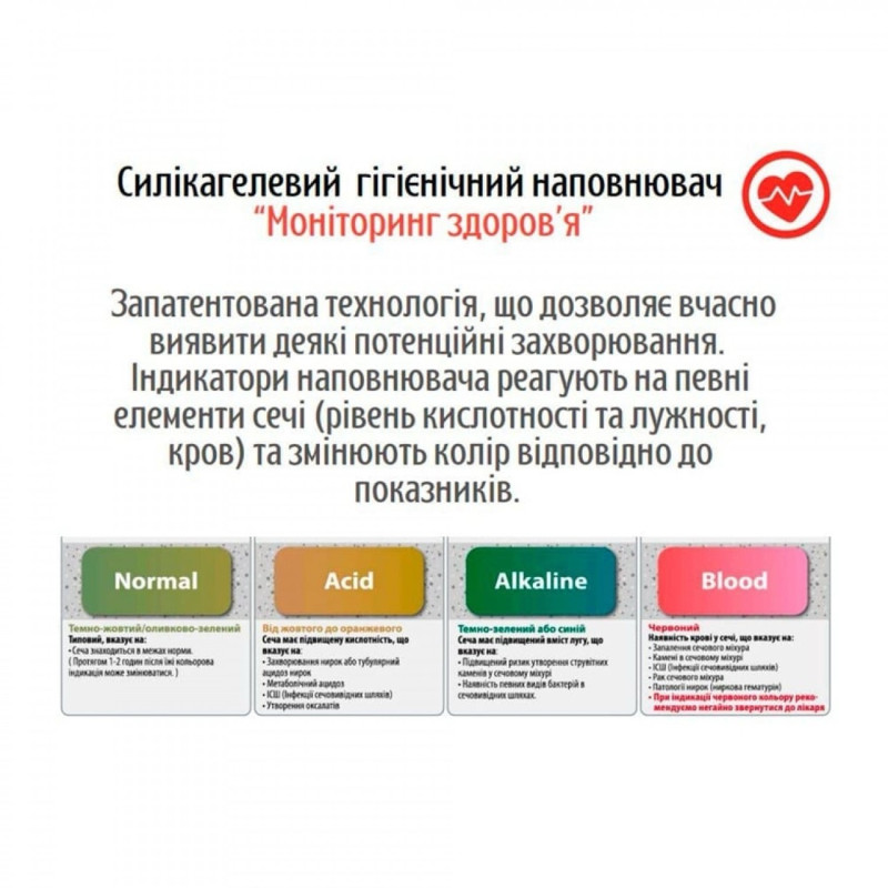 Happy Nova силікагелевий наповнювач для котячого туалету з індикатором здоров'я, 3.8 л - фото 2