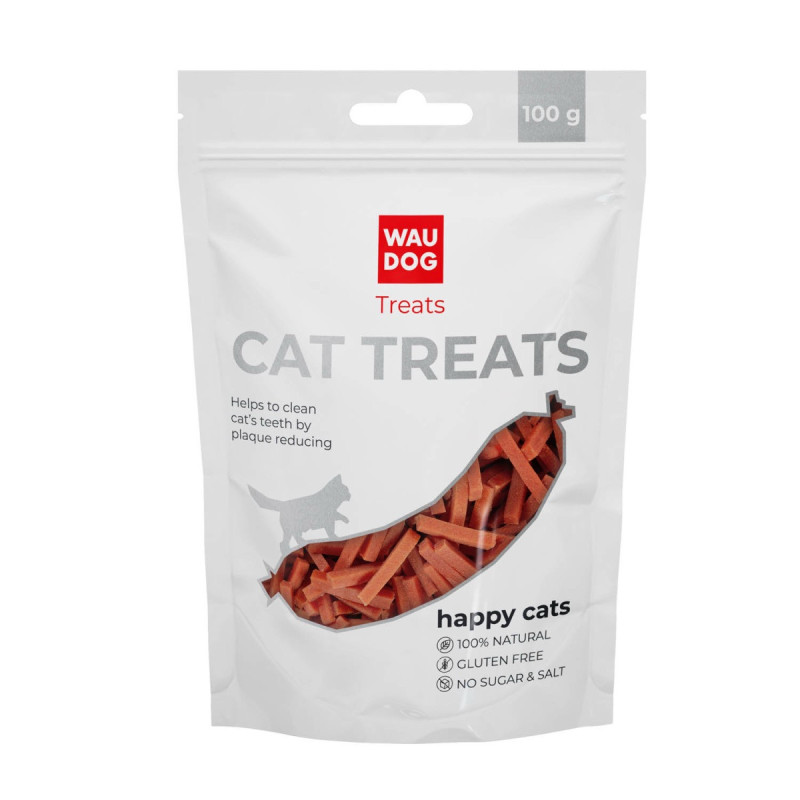 Waudog Cat Treats Rabbit Strips лакомство для котов с кроликом, 100 г