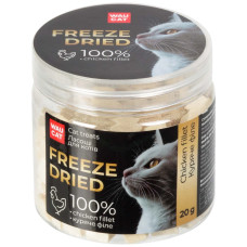Waucat Treats Freeze Dried Chicken ласощі для котів з куркою, 20 г