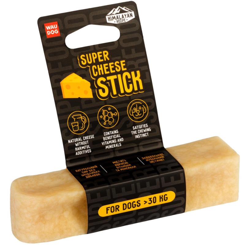 Waudog Superfood Cheese Stick L лакомство для собак крупных пород с сыром, 95 г